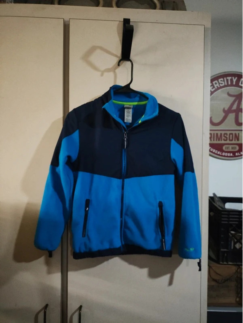 Champion Fleece Jacket Kids Size Medium Blue